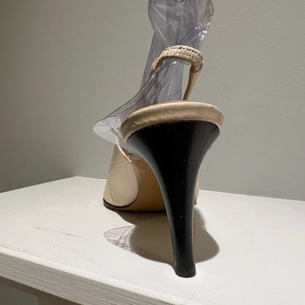 Cole Haan Cream Slingback Heels - Picture 12 of 15